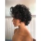 Pre order Full lace wig natural hair line baby hair natural color 100% human hair heavy density short wig